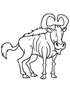 Gnu coloring page