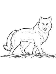 Wild Wolf coloring page