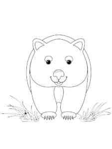 Little Wombat coloring page