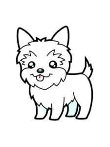 Little Yorkshire Terrier coloring page