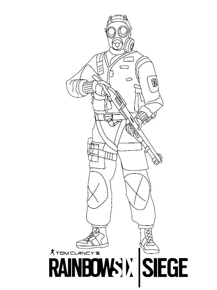 Thatcher Rainbow Six Siege coloring page