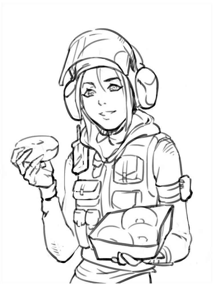 Tom Clancy’s Rainbow Six Siege coloring page