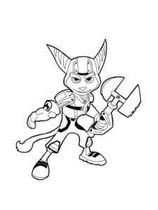 Simple Ratchet coloring page