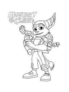 Funny Ratchet coloring page