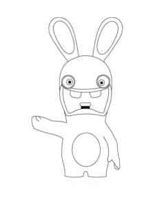 Happy Rabbid from Raving Rabbids coloring page