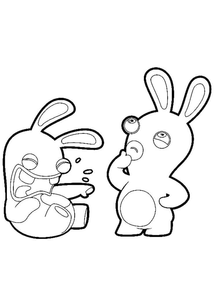 Rabbids Invasion coloring page