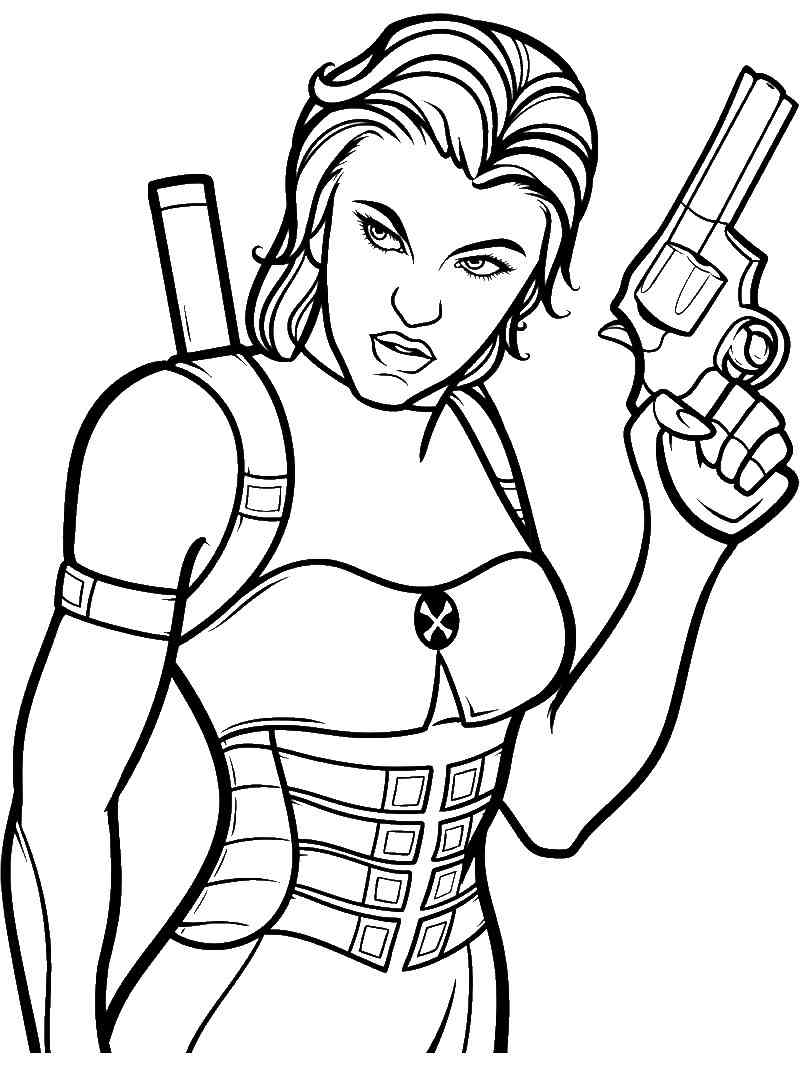 Alice Art Resident Evil coloring page