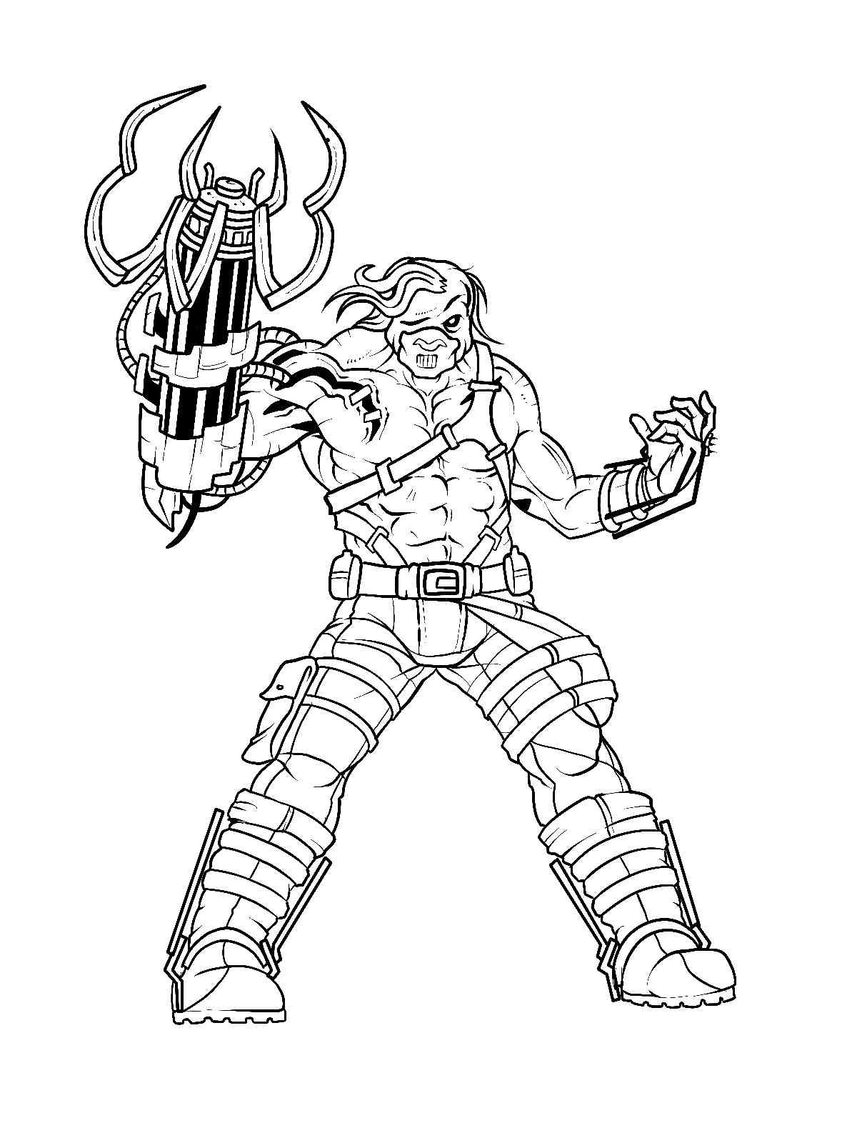 Ustanak from Resident Evil coloring page