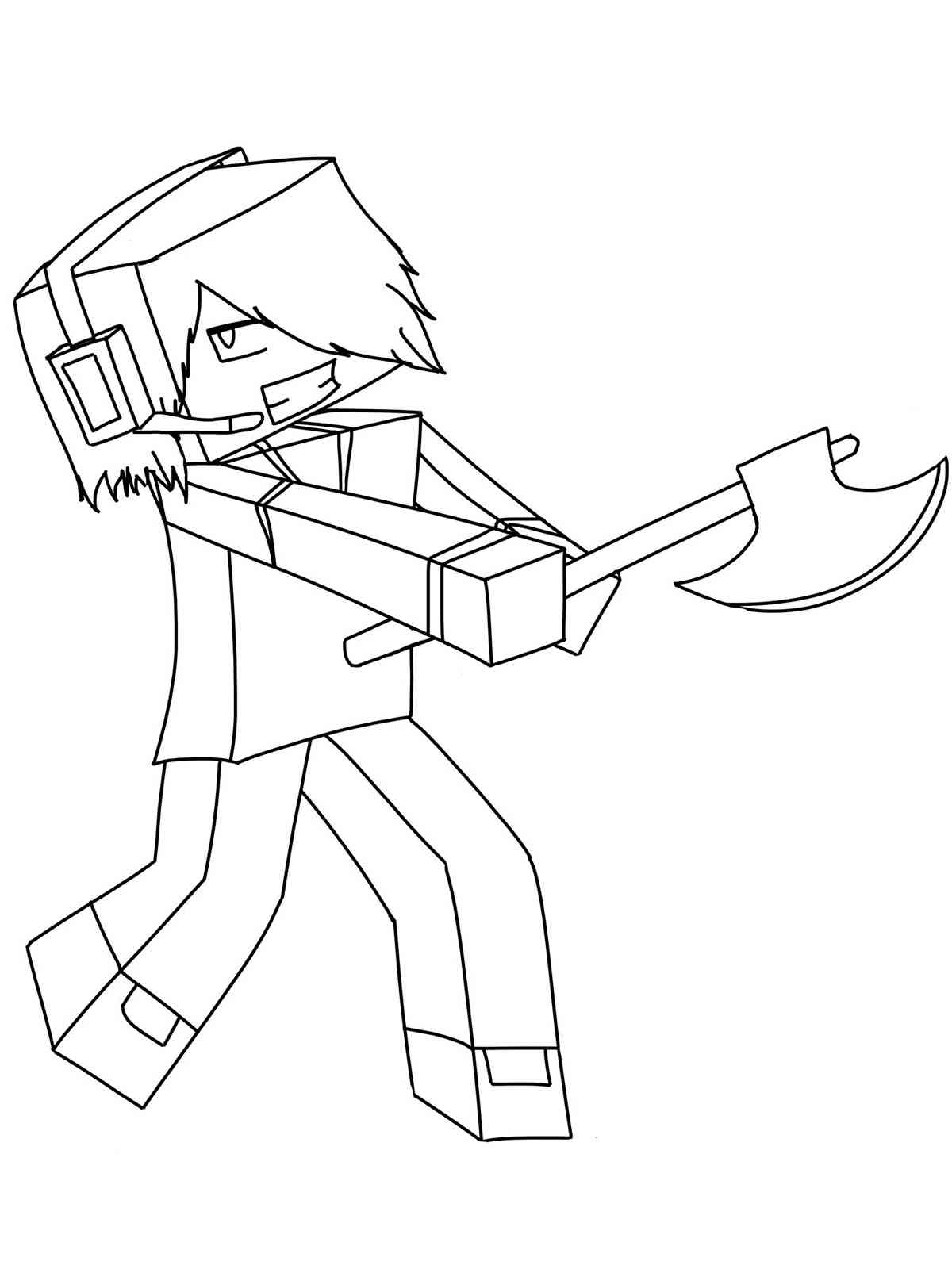 Axeman Roblox coloring page