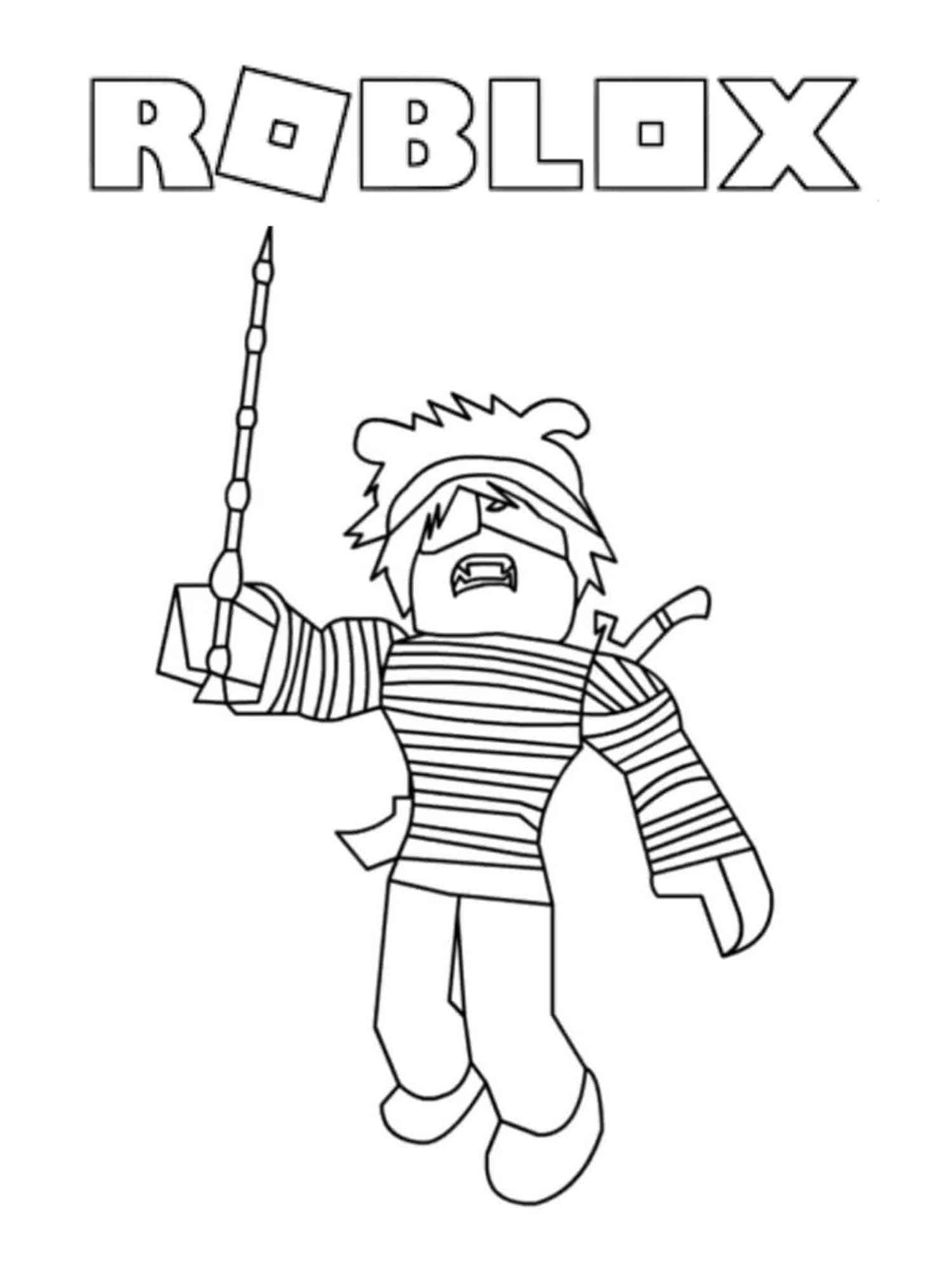 Avatar Roblox coloring page
