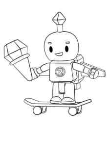 Robot 64 Roblox coloring page