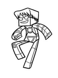 Man from Roblox coloring page