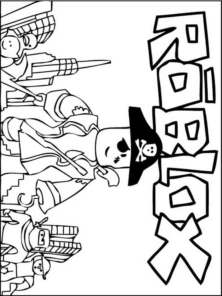 Pirates Roblox coloring page