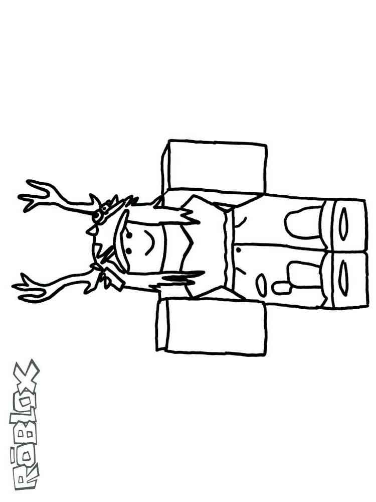 Deer Avatar Roblox coloring page