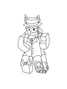 Zombie Girl Roblox coloring page