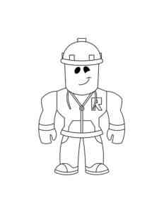 Builderman Roblox coloring page