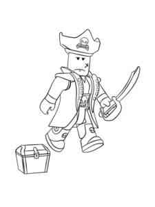 Pirate Roblox coloring page