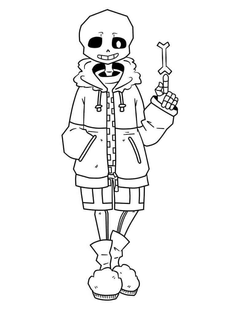 Easy Sans coloring page