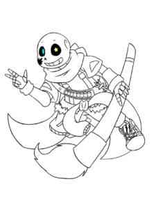 Ink Sans coloring page