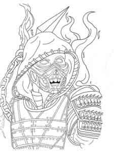Amazing Scorpion Mortal Kombat coloring page