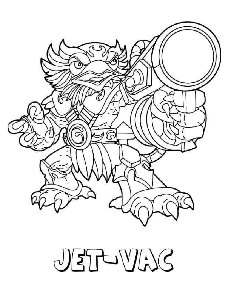 Jet-Vac from Skylanders Giants coloring page