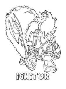 Ignitor from Skylanders Giants coloring page