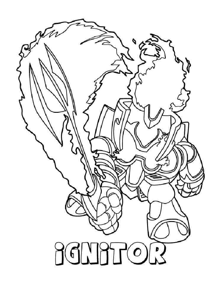 Ignitor from Skylanders Giants coloring page