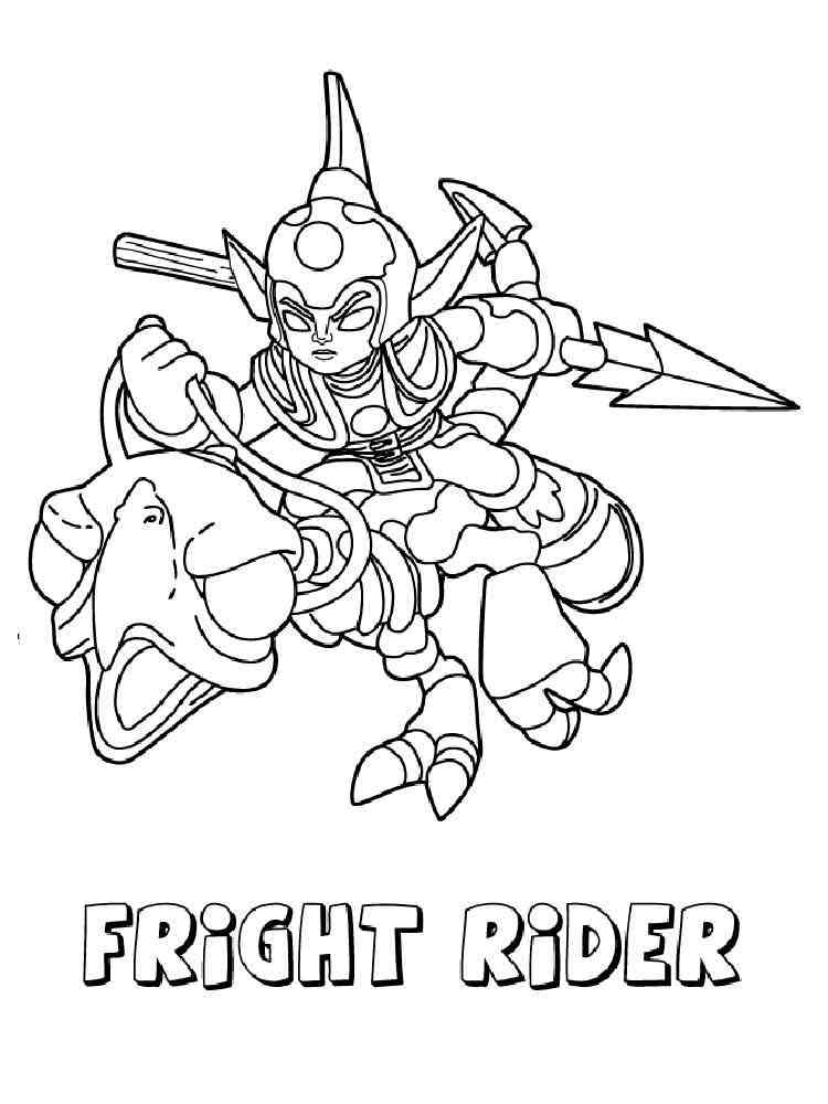 Fright Rider from Skylanders Giants coloring page