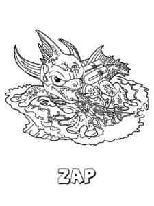 Zap from Skylanders Giants coloring page