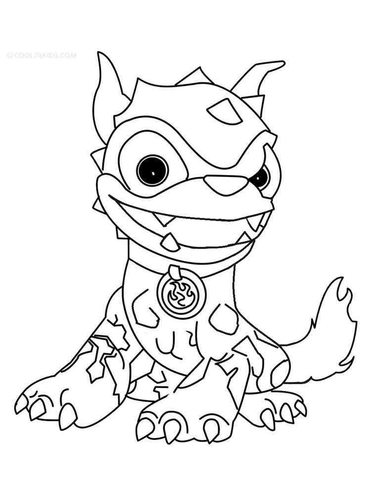 Hot Dog from Skylanders Giants coloring page