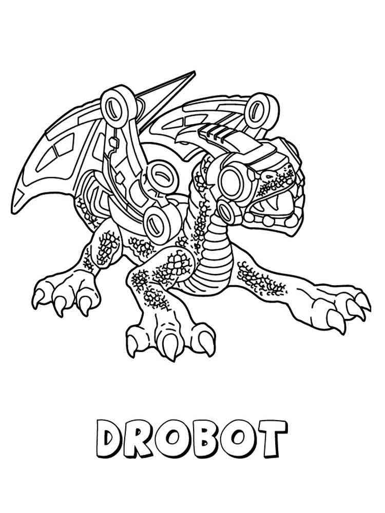 Drobot from Skylanders Giants coloring page