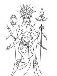 Mephala from Skyrim coloring page