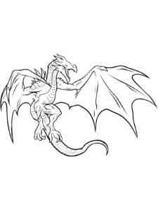 Dragon Skyrim coloring page