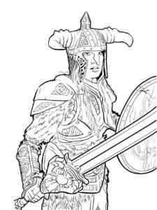 Skyrim Dragonborn coloring page