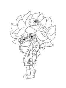 Annie from Splatoon coloring page