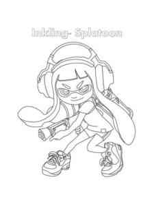 Inkling from Splatoon coloring page