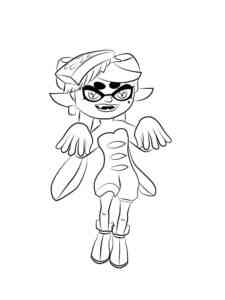 Callie from Splatoon coloring page