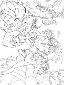 Street Fighter Characters coloring page