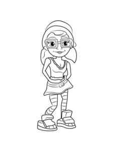 Elf Tricky from Subway Surfers coloring page