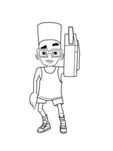 Fresh from Subway Surfers coloring page