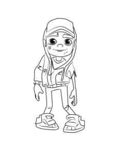 Jake Subway Surfers coloring page