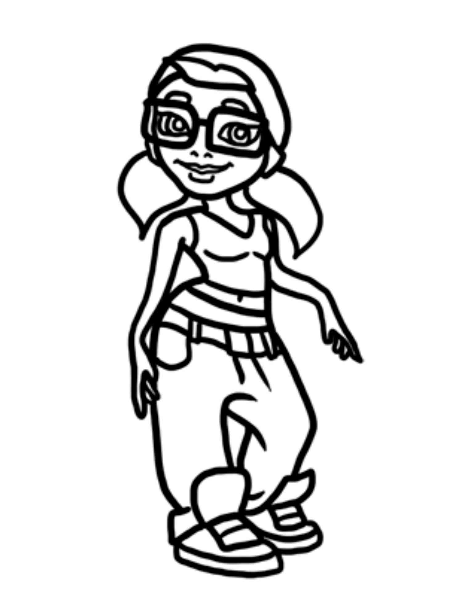 Tricky from Subway Surfers coloring page