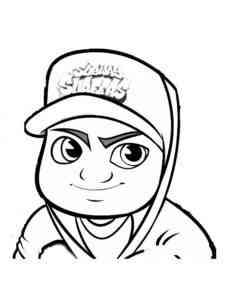 Jake Portrait Subway Surfers coloring page