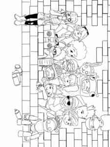 Subway Surfers Characters coloring page