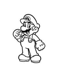 Amazing Mario coloring page