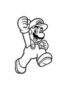 Mario coloring page