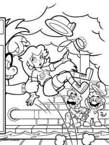 Super Mario Bros Game coloring page