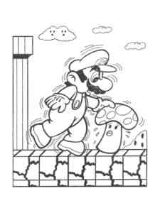 Mario Attacks coloring page