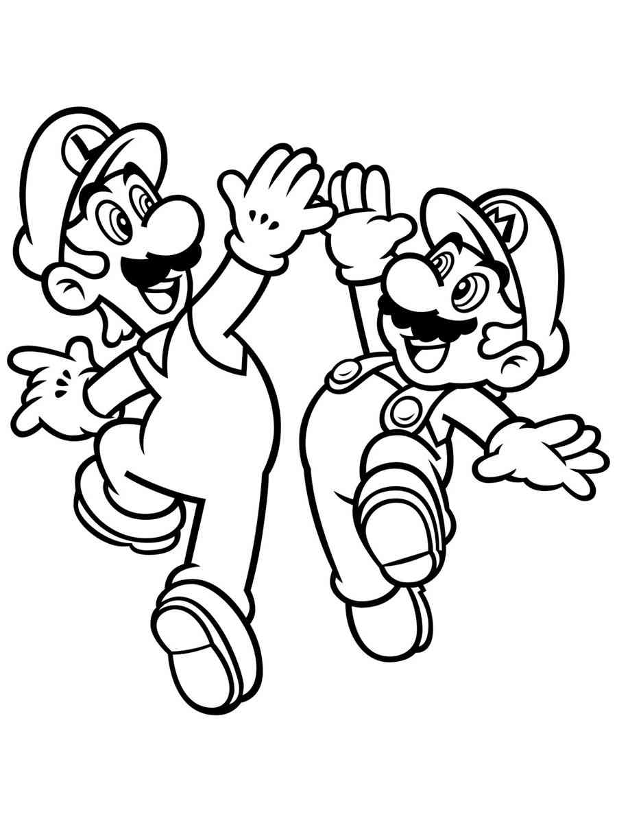 Mario Bros coloring page