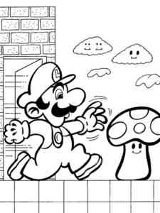 Mario and Toad coloring page